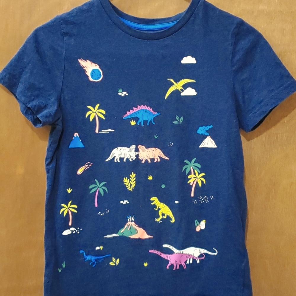 Mini Boden Glow In The Dark Dinosaur t-shirt